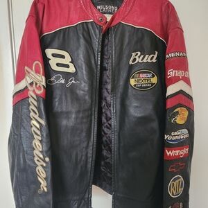 Nascar Budweiser Leather Jacket